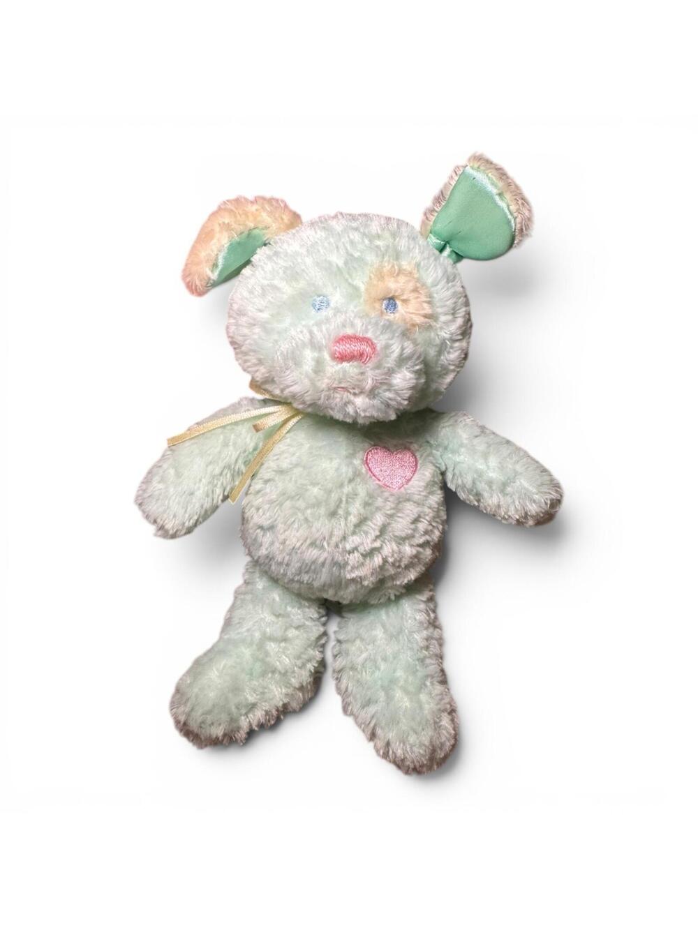 GUND Pastel Mint Plush Bear Stuffed Animal with Heart Patch